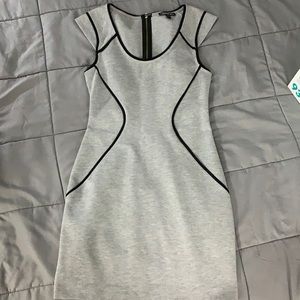 Gray mini express dress